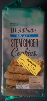 All Butter Reduced Fat Stem Ginger Cookies