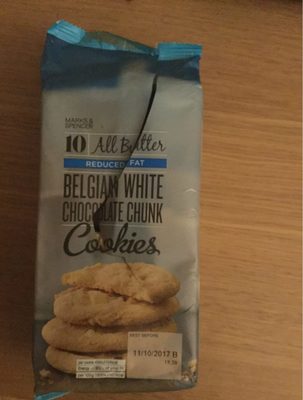 Belgian White Chocolate Chunk Cookies (Reduced Fat)