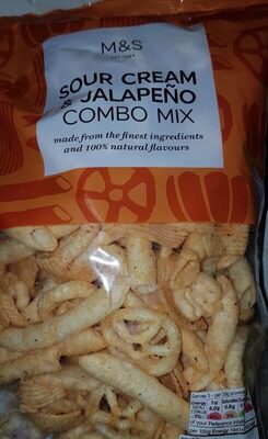 sour cream and jalapeño seasoned shaped potato snacks