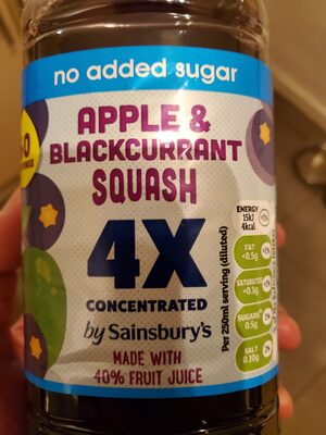 Apple and blackcurrant squash