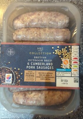6 Cumberland sausages