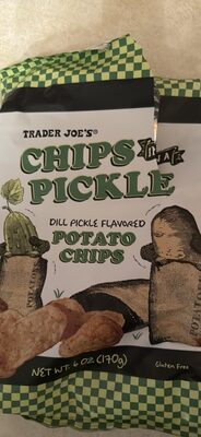 Dill Pickle Flavored Potato Chips