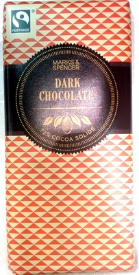 Dark Chocolate 72% Cocoa Solids