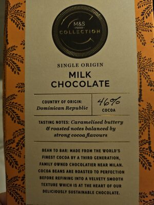 single origin milk chocolate