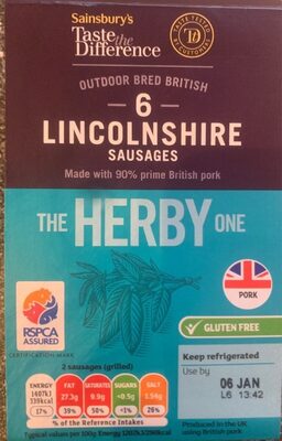 Lincolnshire sausages