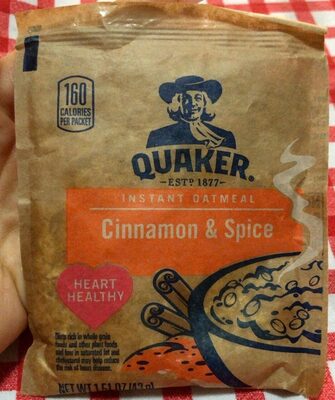 Quaker Cinnamon & Spice Instant Oatmeal