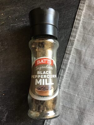 Black peppercorn mill