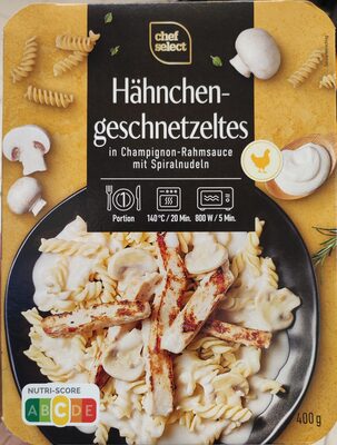 Hähnchen Geschnetzeltes in Champigons-Rahm Sauce