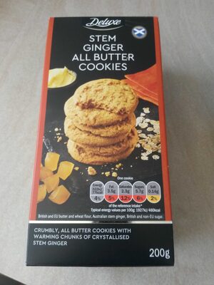Stem Ginger All Butter Cookies