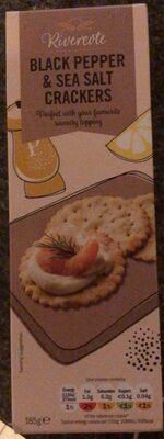 Black pepper and sea salt crackers