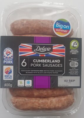 Deluxe cumberland british pork sausages
