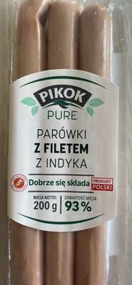 PARÓWKI Z FILETEM Z INDYKA