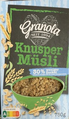 Knusper Müsli weniger Zucker