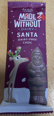M&S made without Santa dairy free choc