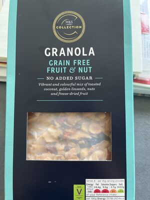 Grain free fruit and nut granola