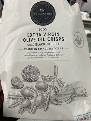 Extra Virgin Olive Oil Crisps (Black Truffle)