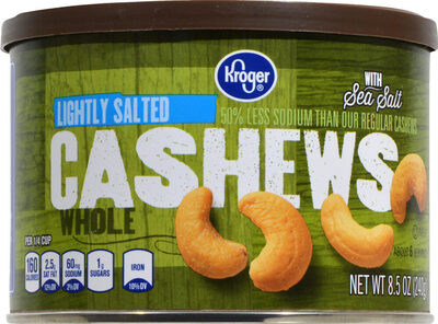Whole lightly salted cashews
