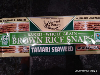 Tamari Seaweed Brown Rice Snaps