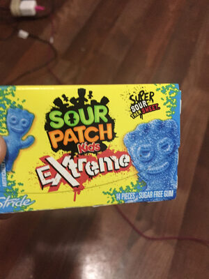 Stride sour patch kids gum blue raspberry 1x14 pc