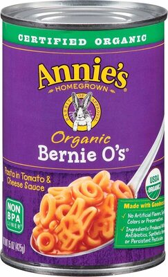 Annies organic canned pasta bernie o s pasta
