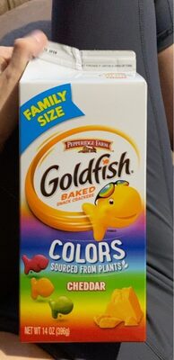 Goldfish Baked Snack Crackers, Colors Cheddar