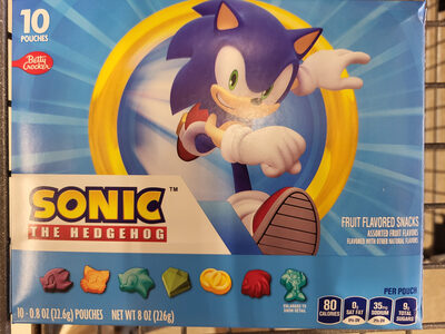 Betty Crocker Sonic The Hedgehog Fruit Snacks