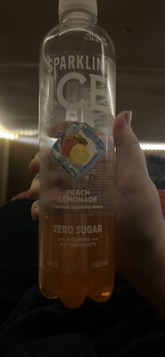 Peach Lemonade Flavored Sparkling Water