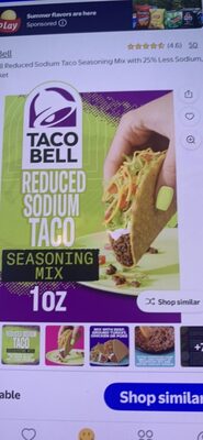 Reduced Sodium Taco Seasoning Mix