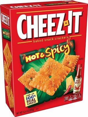Baked snack crackers hot & spicy