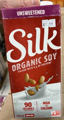 Organic Unsweet Soy Bev, Shelf-Stable. Made in 🇨🇦