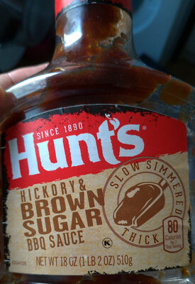HUNTS BBQ Sauce Hickory Brown Sugar, 18 OZ