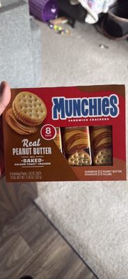 Munchies Sandwich Crackers Real Peanut Butter