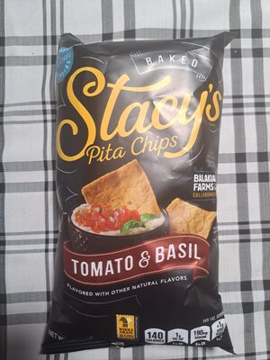 Baked Tomato & Basil Pita Chips