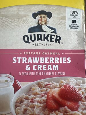Instant Oatmeal Strawberries & Cream