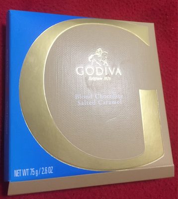 Godiva Chocolate Blond Chocolate Salted Caramel Tablet, 75