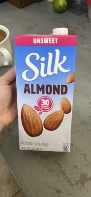 Unsweet almond beverage