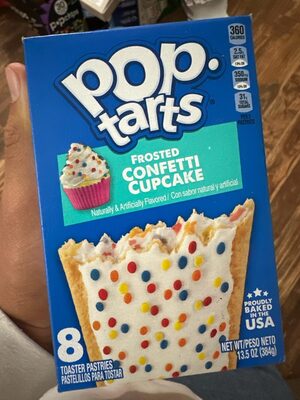 Frosted confetti cupcake toaster pastries