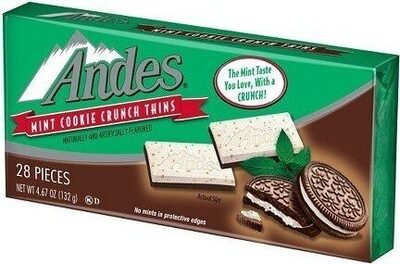 Christmas mint cookie crunch thins