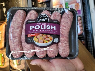 Meijer, fresh polish sausage