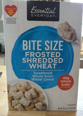 Bite Size Frosted Lightly Sweetened Whole Grain Shredded Wheat Cereal