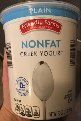 Plain greek nonfat yogurt