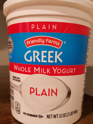 Greek whole milk yogurt plain