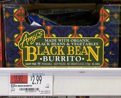 Black bean burrito