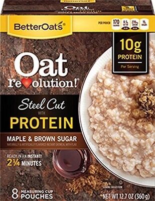 Instant oatmeal with flax seeds