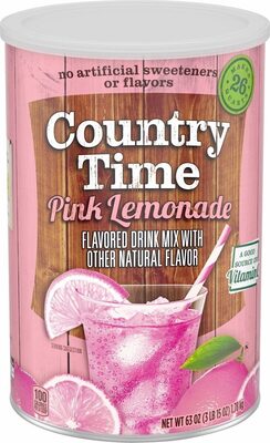 Pink lemonade flavored drink mix