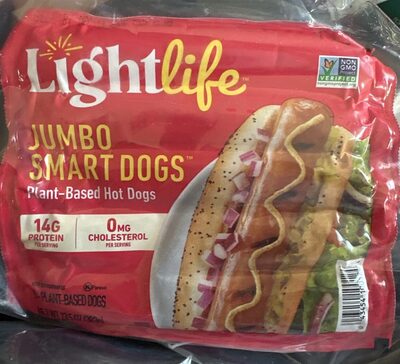 Jumbo Smart Dogs Plant-Based Hot Dogs