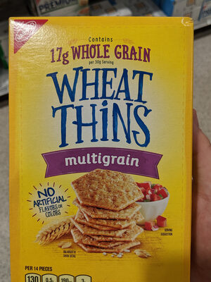 Nabisco wheat thins crackers multigrain 1x8.5 oz