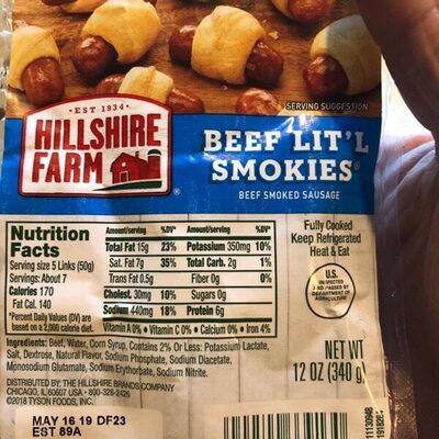 Beef lit'l smokies
