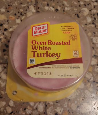Oven roasted white turkey