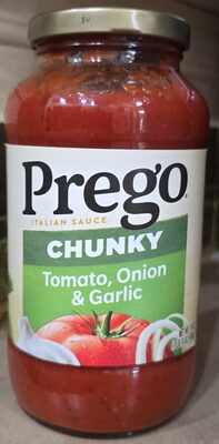 Prego sauces tomato onion & garlic